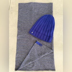 Lululemon Vinyasa Scarf & Blissed Out Toque Pigment Blue